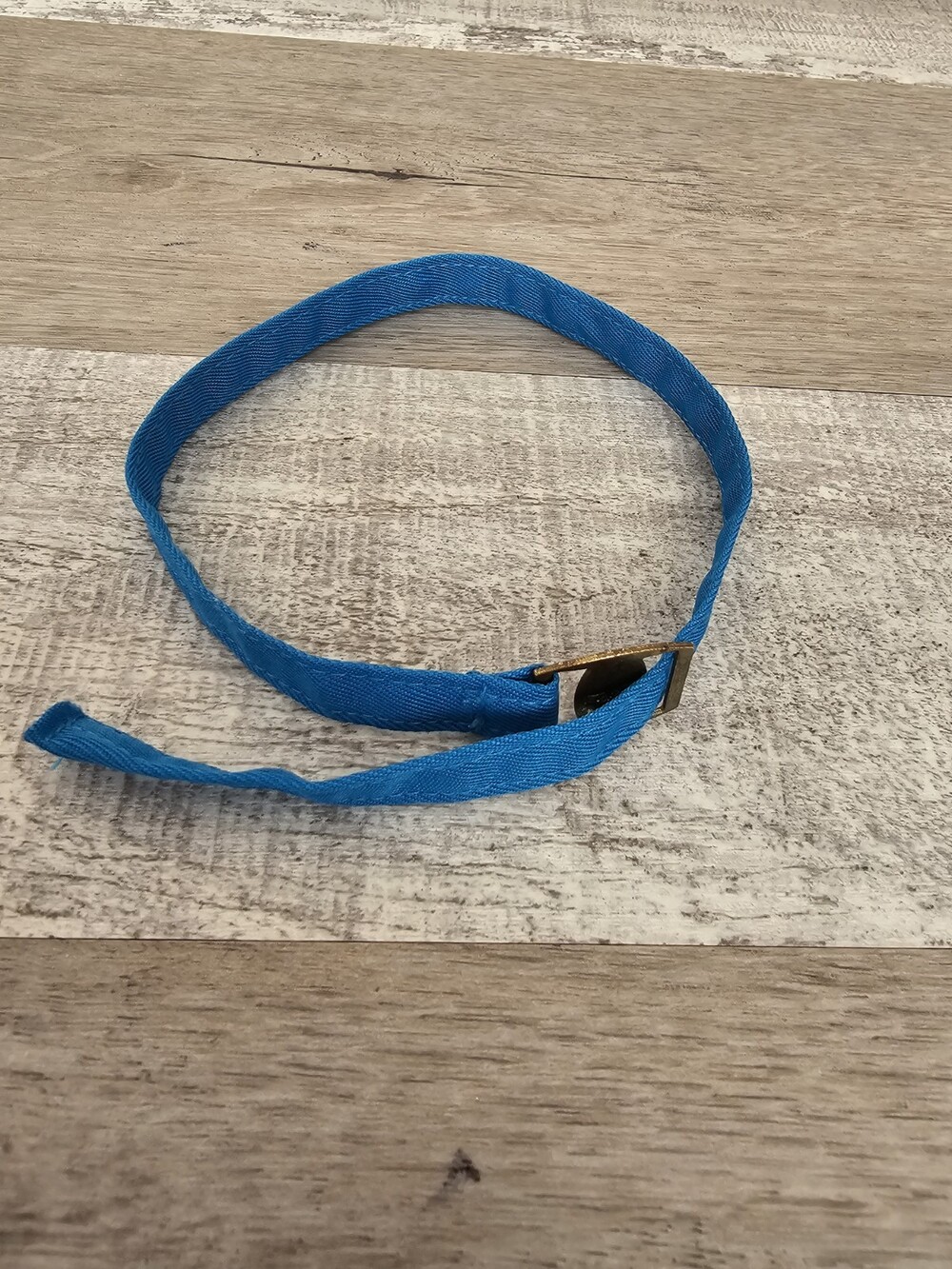 Vintage 1950s Fabric Doll Belt Blue 16" Replacement Part #58